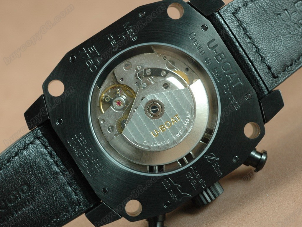 優寶【男性用】Thousands of Feet Chrono PVD/LE Black/White  A-7750 自動機芯搭載7