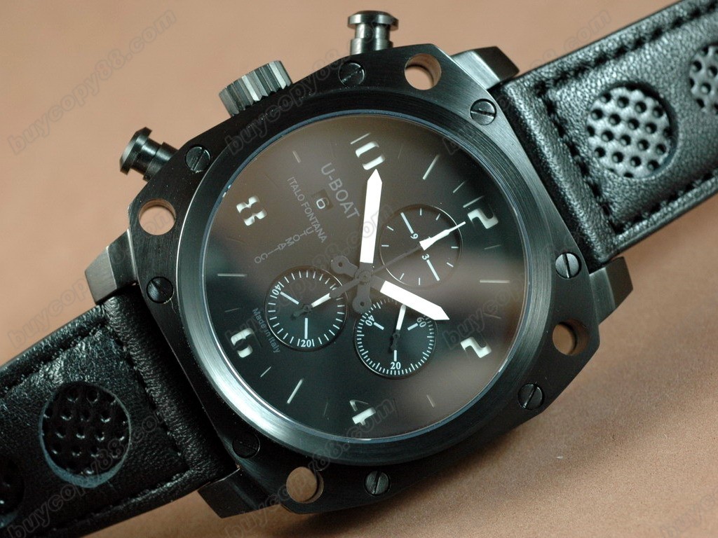 優寶【男性用】 Thousands of Feet Chrono PVD/LE Black/Black A-7750自動機芯搭載5
