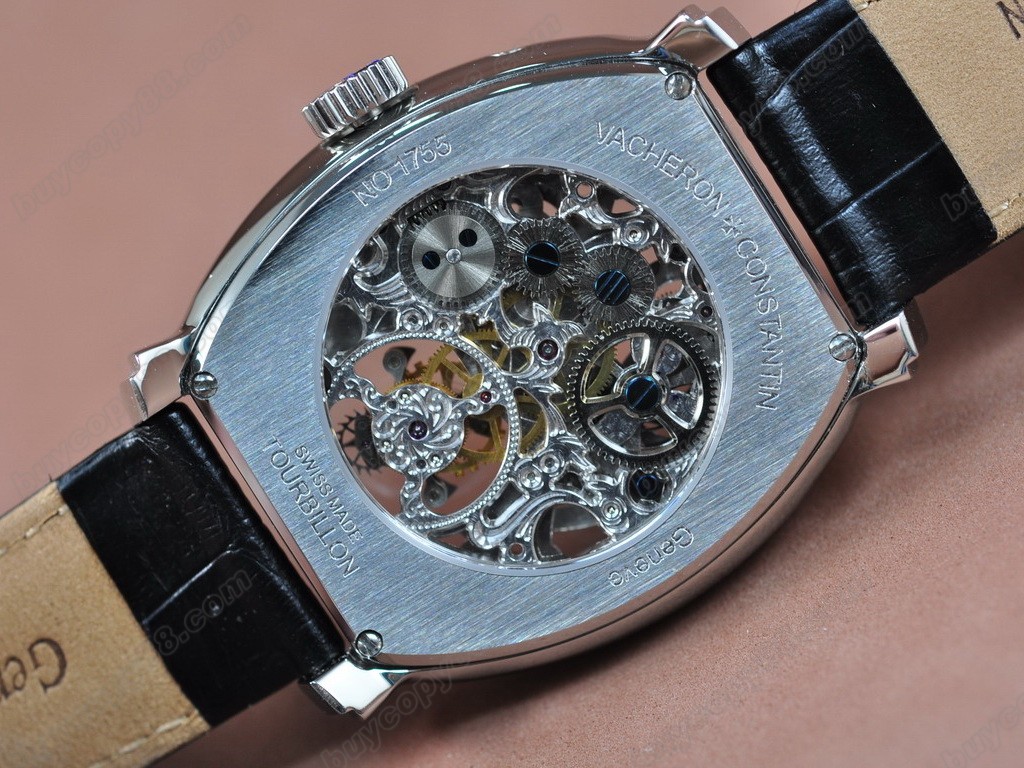 江詩丹頓　【男性用】Malte Tourbillon WG Skeleton Dial Real 陀飛輪搭載　5