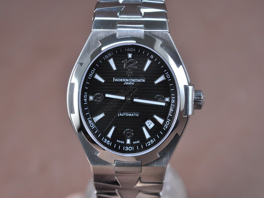 江詩丹頓　【男性用】 Overseas SS Black (Upgraded) Swiss Eta 2824-2自動機芯搭載0