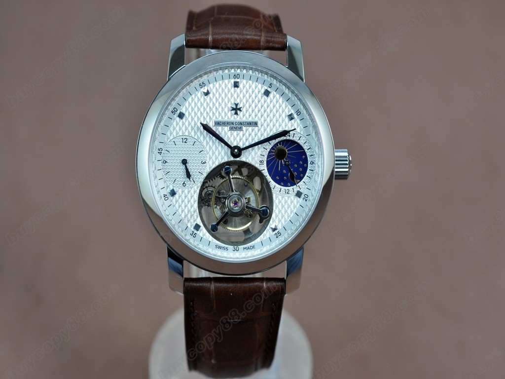 江詩丹頓　【男性用】 Patrimony Regulator Tourbillon SS/LE White Flying陀飛輪搭載 5