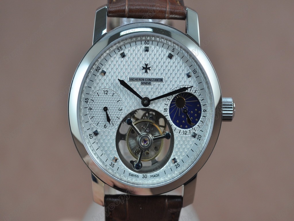 江詩丹頓　【男性用】 Patrimony Regulator Tourbillon SS/LE White Flying陀飛輪搭載 6