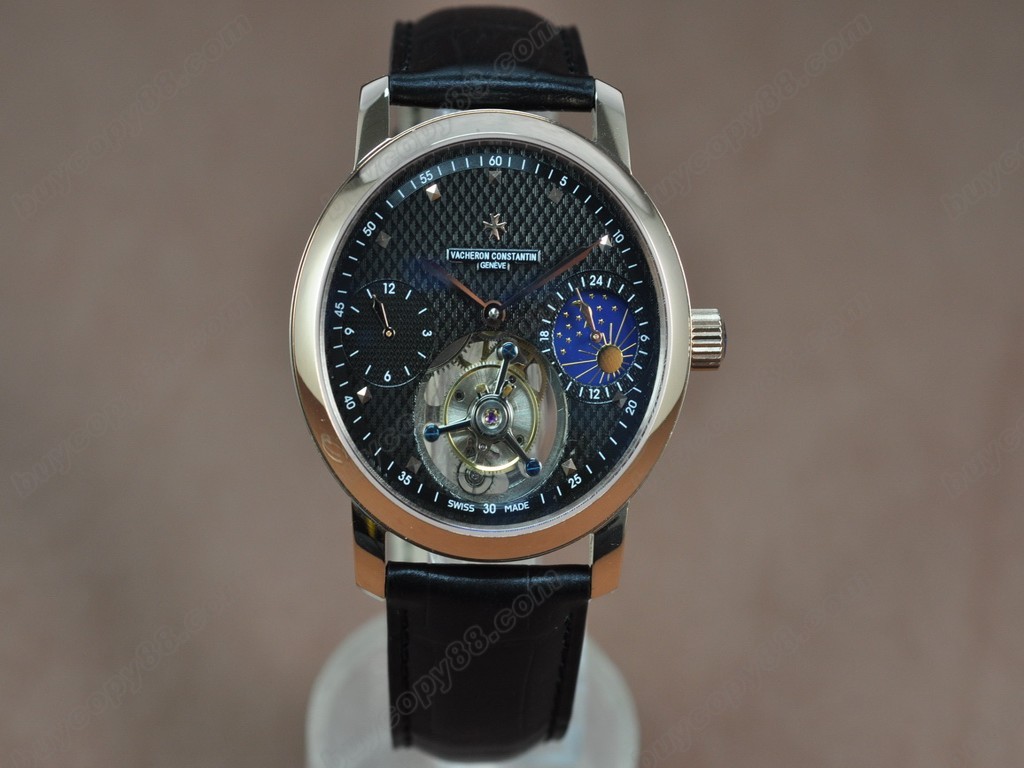 江詩丹頓　【男性用】 Patrimony Regulator Tourbillon RG/LE Black Flying 陀飛輪搭載　5