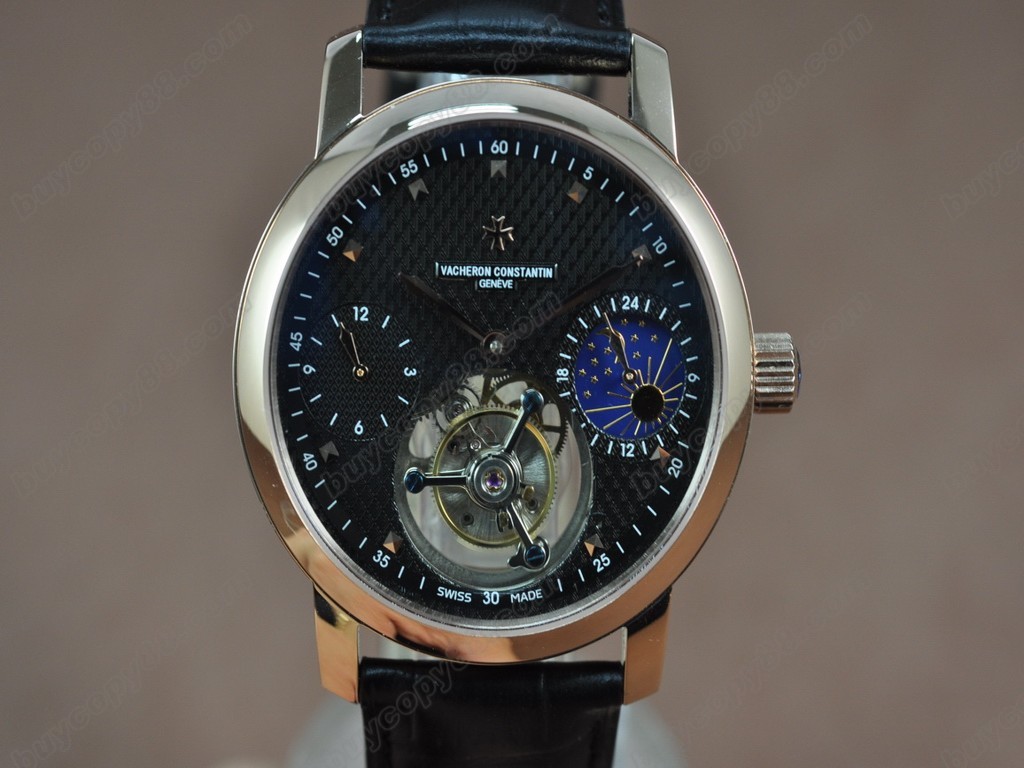 江詩丹頓　【男性用】 Patrimony Regulator Tourbillon RG/LE Black Flying 陀飛輪搭載　6