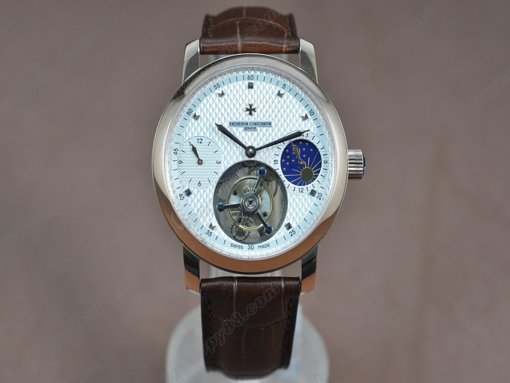 江詩丹頓　【男性用】 Patrimony Regulator Tourbillon RG/LE White Flying陀飛輪搭載5