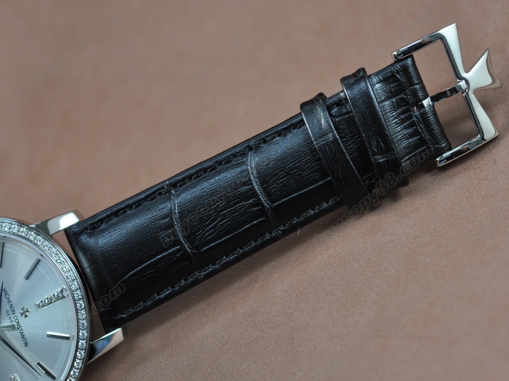 江詩丹頓　【男性用】 Patrimony SS/LE/Diam Black Swiss Eta 2824-2自動機芯搭載4