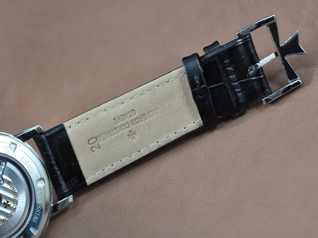 江詩丹頓　【男性用】 Patrimony SS/LE/Diam Black Swiss Eta 2824-2自動機芯搭載5