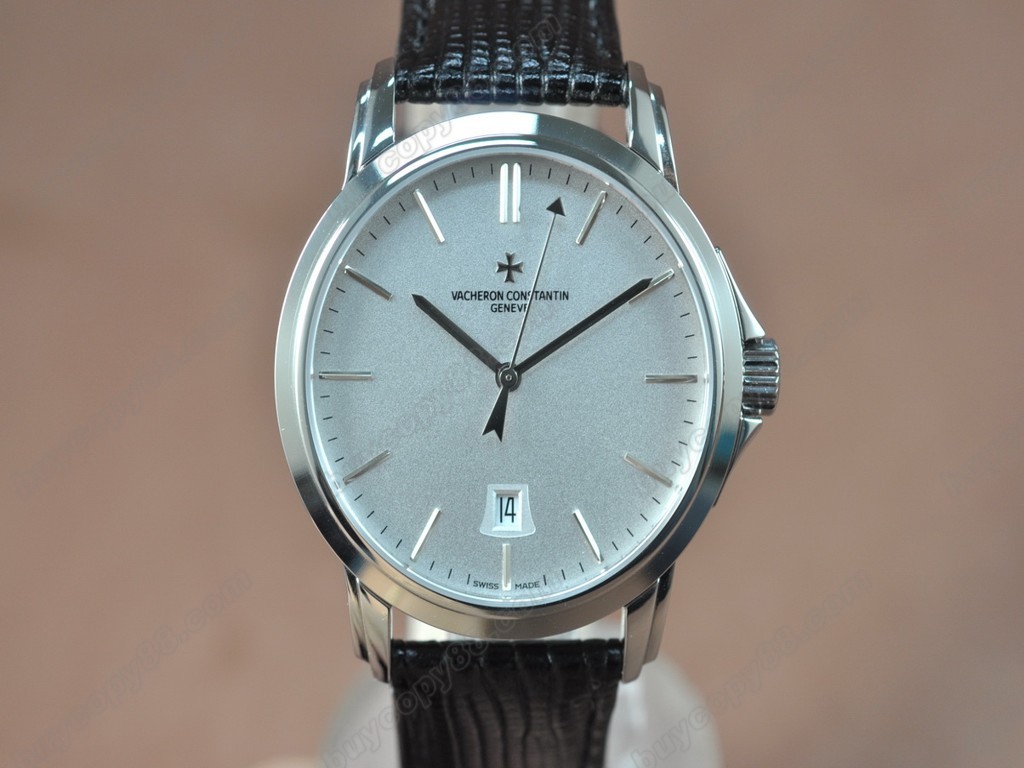 江詩丹頓　【男性用】 Patrimony SS/LE White Swiss eta 2824-2 自動機芯搭載0