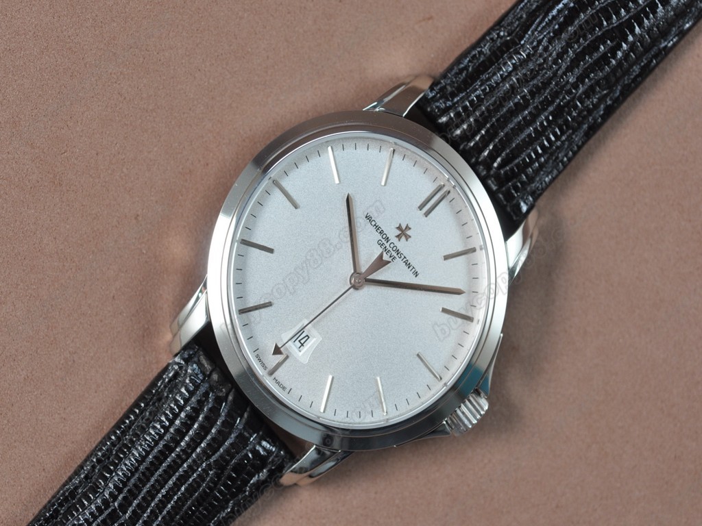 江詩丹頓　【男性用】 Patrimony SS/LE White Swiss eta 2824-2 自動機芯搭載2