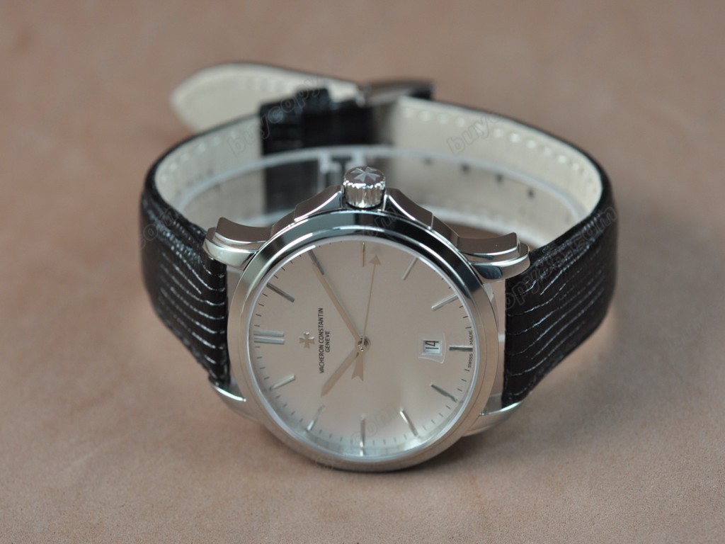 江詩丹頓　【男性用】 Patrimony SS/LE White Swiss eta 2824-2 自動機芯搭載3