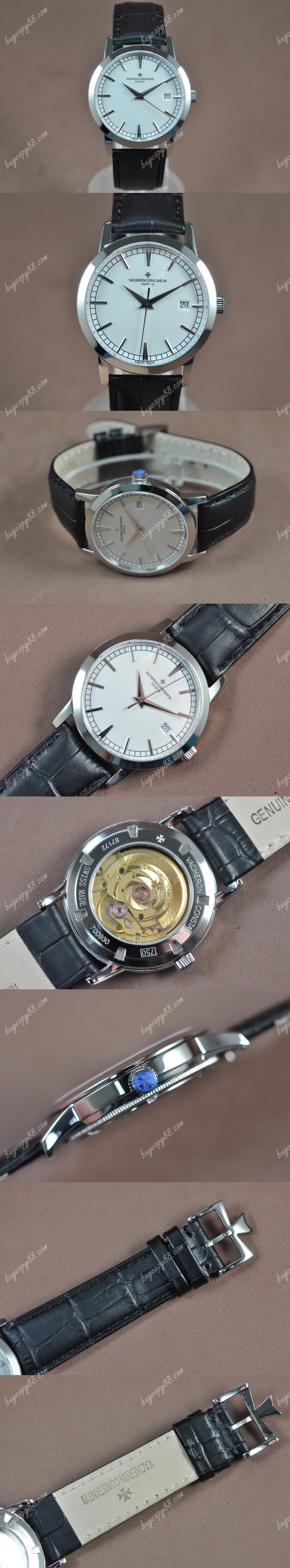  江詩丹頓Vacheron Constantin Patrimony SS/LE White Asia 2824-2自動機芯搭載0