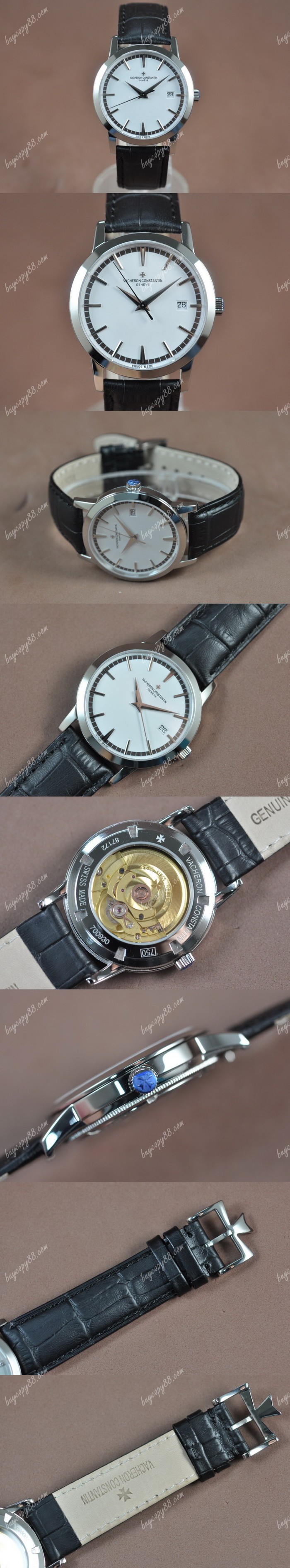  江詩丹頓Vacheron Constantin Patrimony SS/LE White Asia 2824-2自動機芯搭載0