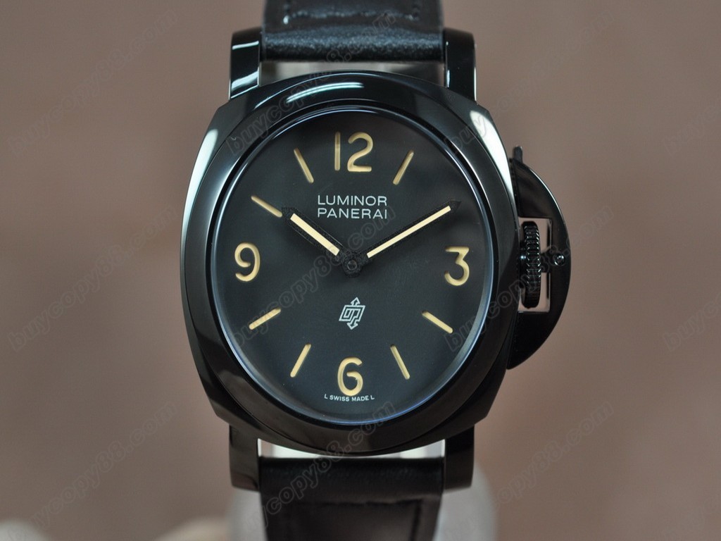 沛納海【男性用】Luminor Marina 44mm SS/SS Black dial A-6497 手上鏈搭載3