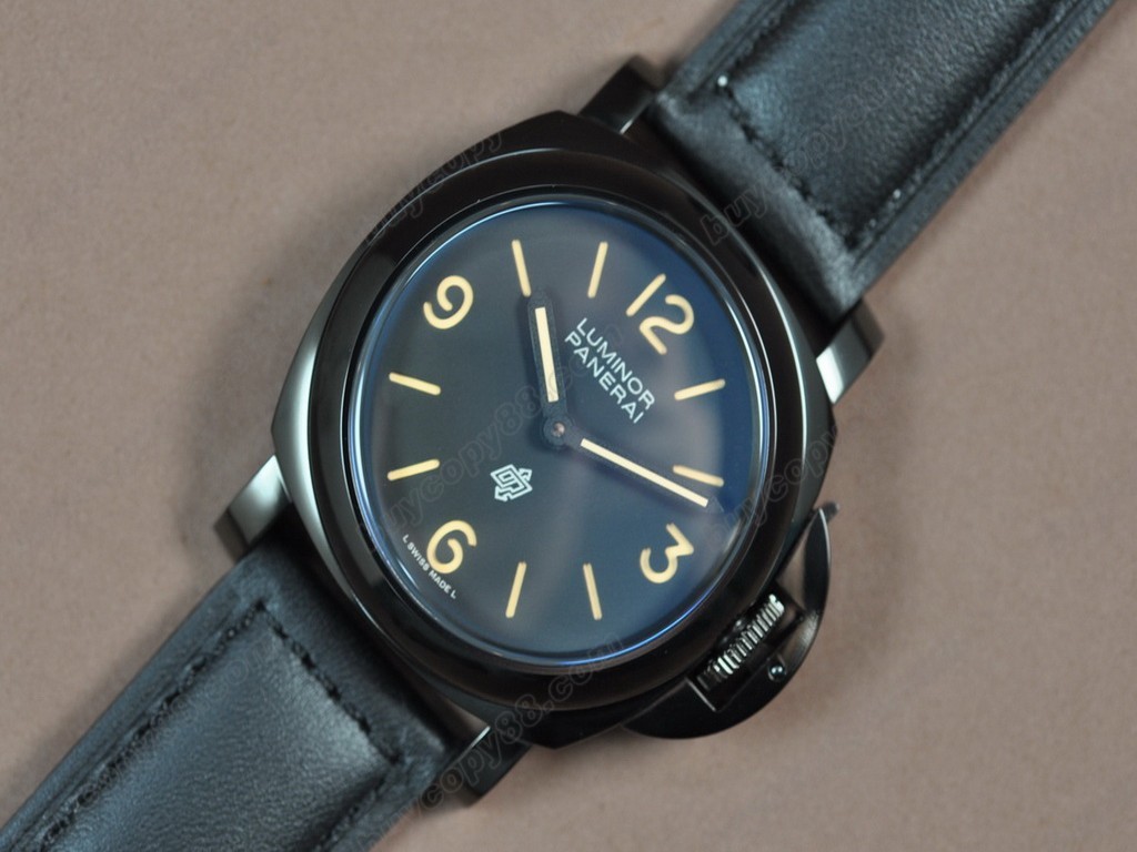 沛納海【男性用】Luminor Marina 44mm SS/SS Black dial A-6497 手上鏈搭載1