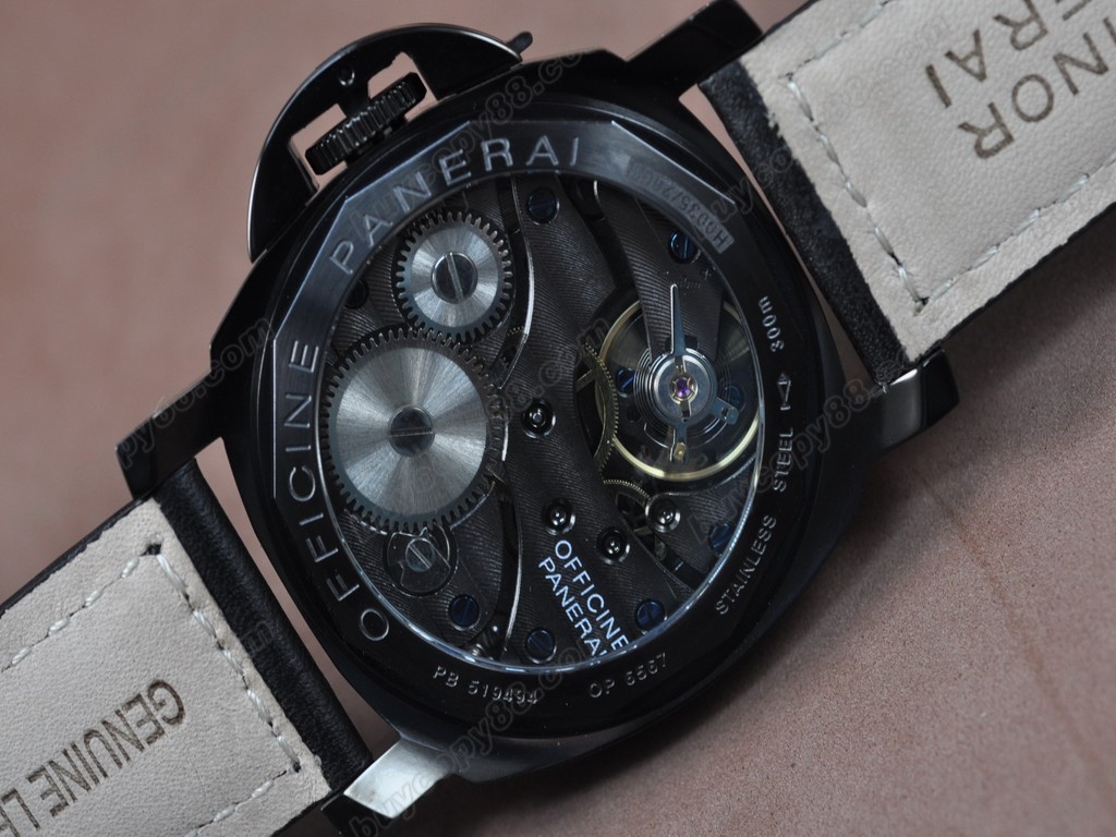 沛納海【男性用】Luminor Marina 44mm SS/SS Black dial A-6497 手上鏈搭載7