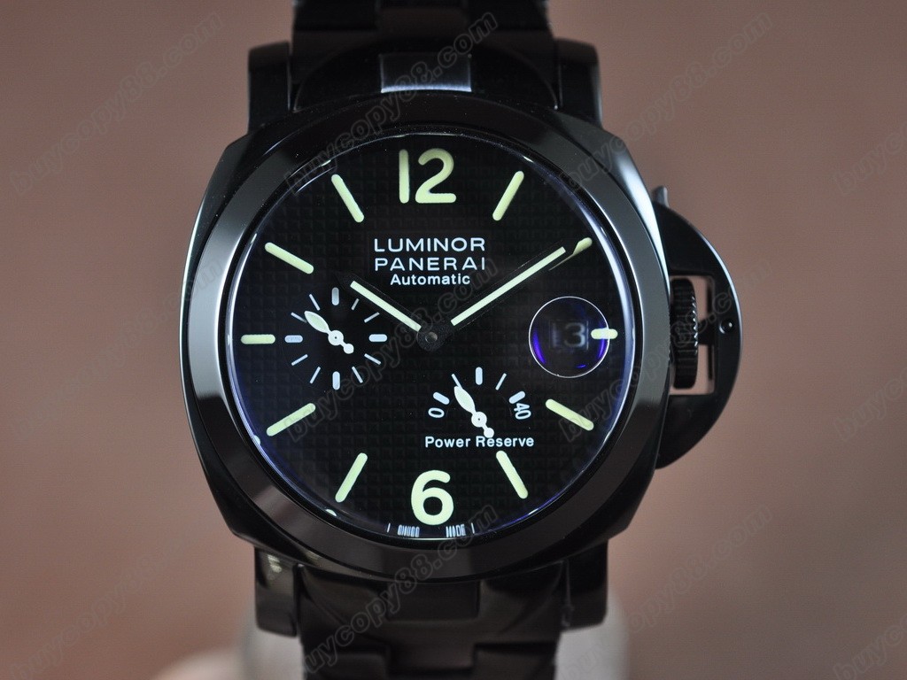 沛納海【男性用】 Luminor 44mm SS/LE Black 自動機芯搭載7