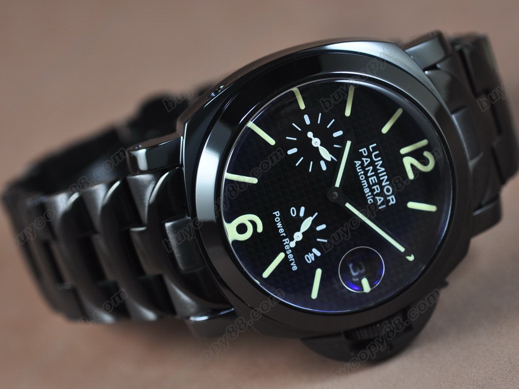 沛納海【男性用】 Luminor 44mm SS/LE Black 自動機芯搭載6