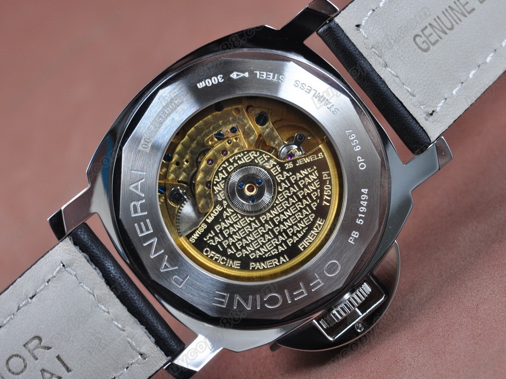 沛納海【男性用】Luminor 44mm SS/LE Black自動機芯搭載7