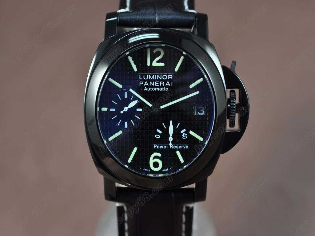 沛納海【男性用】 Luminor 44mm SS/LE Black 自動機芯搭載6