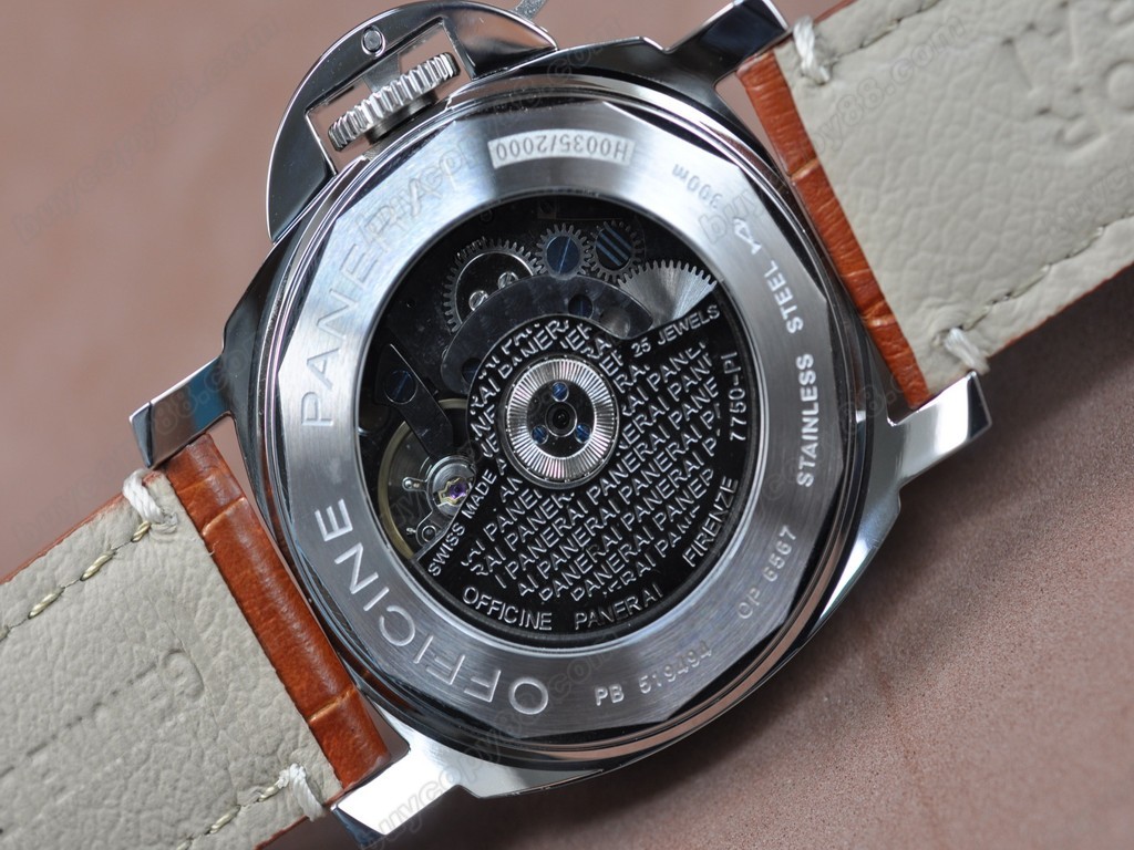 沛納海【男性用】 Luminor 40mm SS/LE Black 自動機芯搭載3