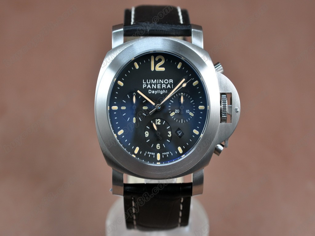 沛納海【男性用】 Daylight SS/LE Black Dial Asian 自動機芯搭載3