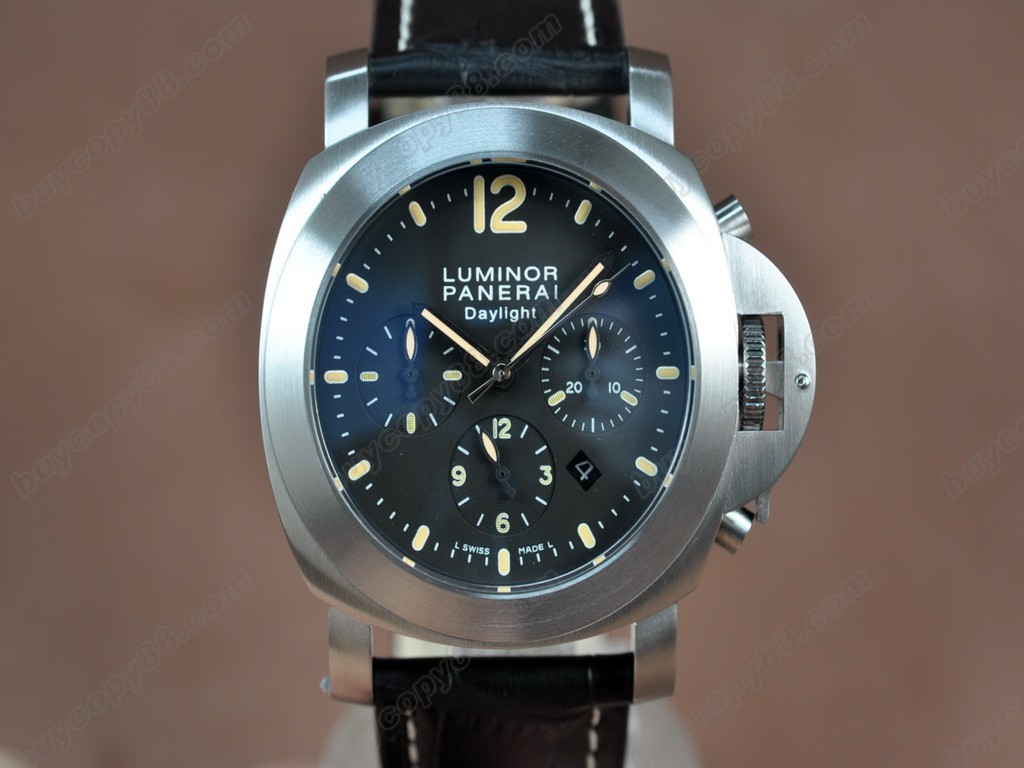 沛納海【男性用】 Daylight SS/LE Black Dial Asian 自動機芯搭載4