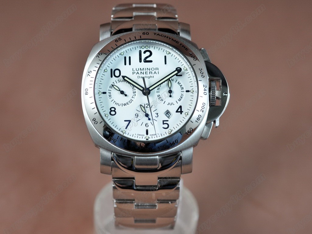 沛納海【男性用】Daylight SS/SS Black Dial Asian 自動機芯搭載8