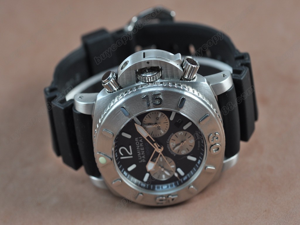 沛納海【男性用】 Pam 187 1000m SS/RU/Black Asia 自動機芯搭載2