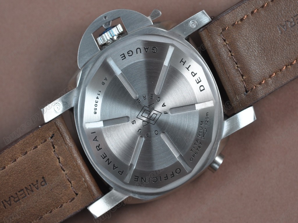 沛納海【男性用】Submersible GMT 47mm SS/LE Black dial 自動機芯搭載5