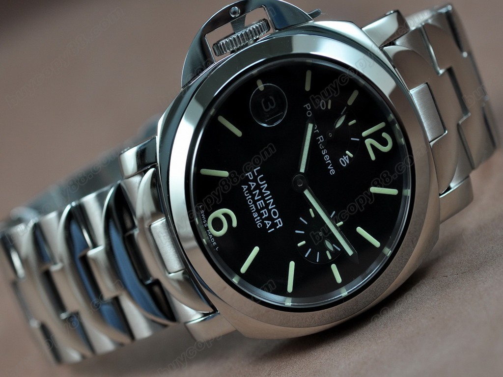 沛納海【男性用】 Luminor Marina 44mm SS/SS Black dial Asian 自動機芯搭載3