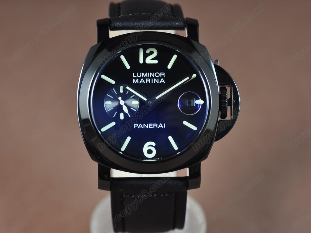 沛納海【男性用】 Luminor Marina 44mm PVD/LE Black dial 自動機芯搭載5