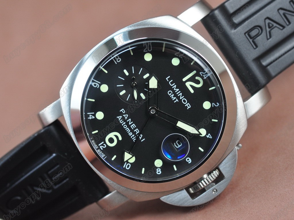 沛納海【男性用】Luminor GMT SS/LE Black 44mm Asian 自動機芯搭載5