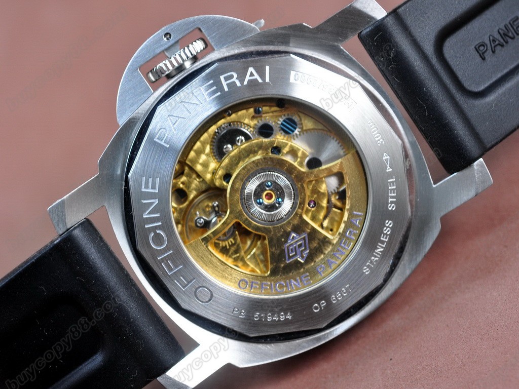 沛納海【男性用】Luminor GMT SS/LE Black 44mm Asian 自動機芯搭載4