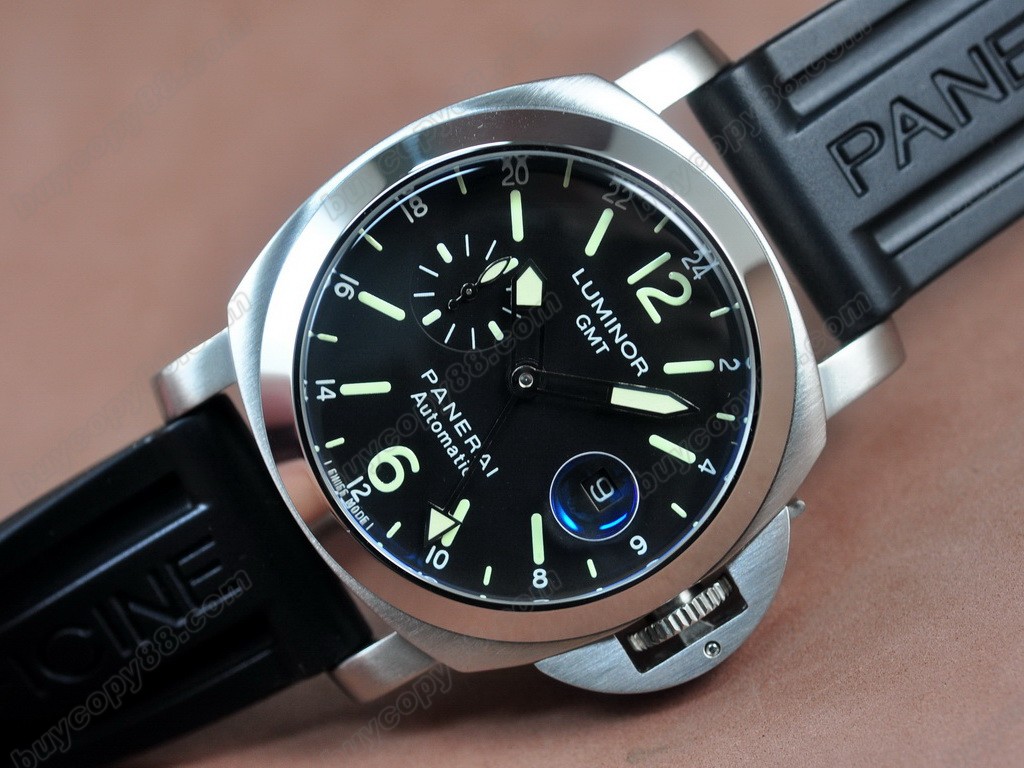 沛納海【男性用】Luminor GMT SS/LE Black 44mm Asian 自動機芯搭載2