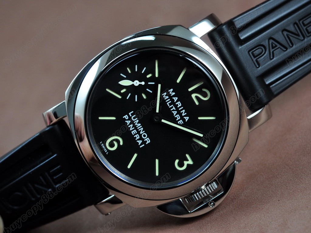 沛納海【男性用】Luminor Marina 44mm SS/LE Black dial A-6497 手上鏈搭載0