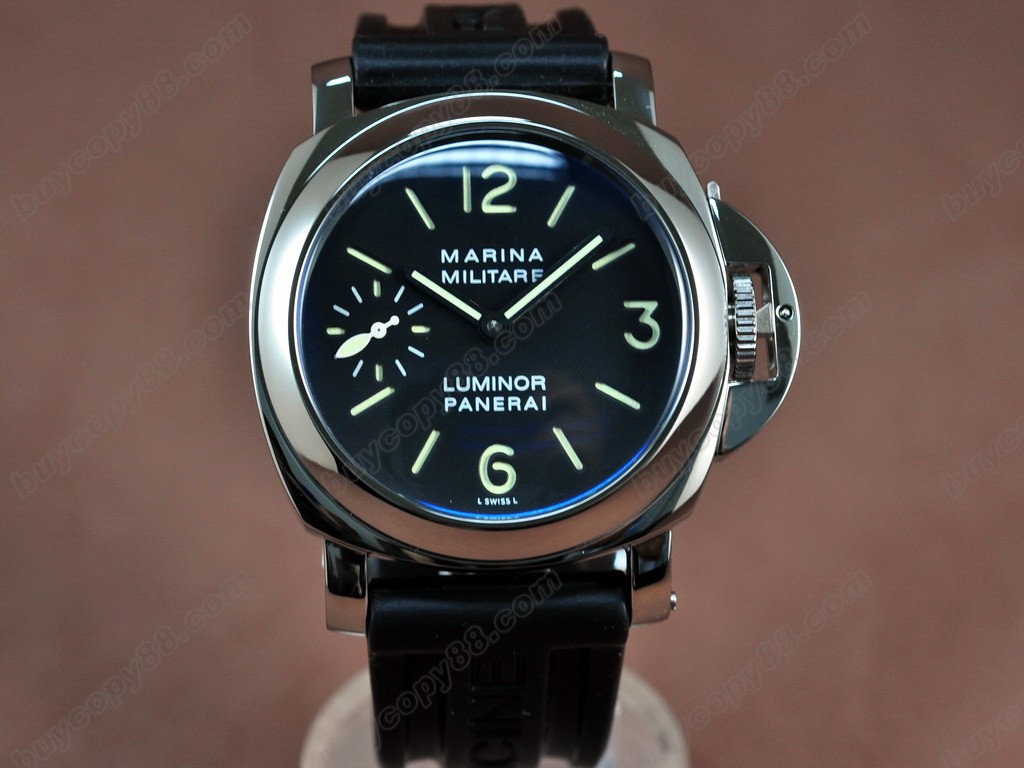 沛納海【男性用】Luminor Marina 44mm SS/LE Black dial A-6497 手上鏈搭載1
