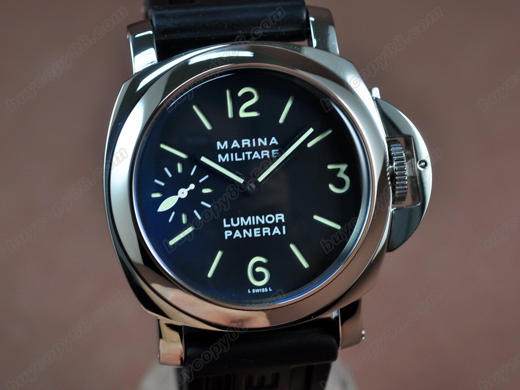 沛納海【男性用】Luminor Marina 44mm SS/LE Black dial A-6497 手上鏈搭載2