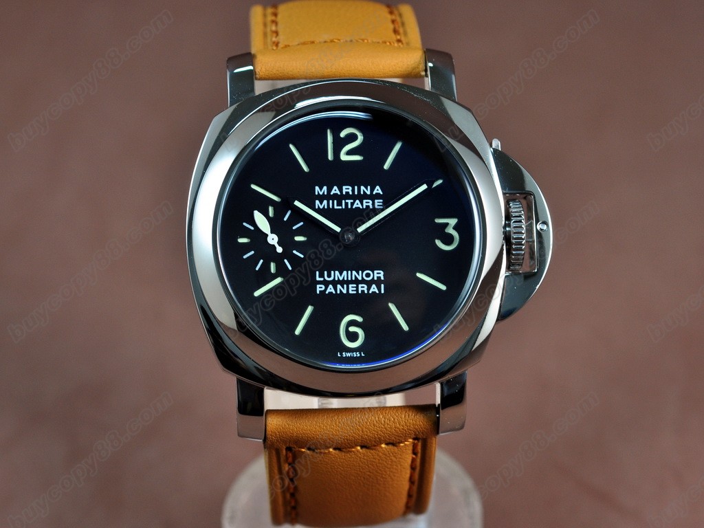 沛納海【男性用】Luminor Marina 44mm SS/LE Black dial A-6497 手上鏈搭載0