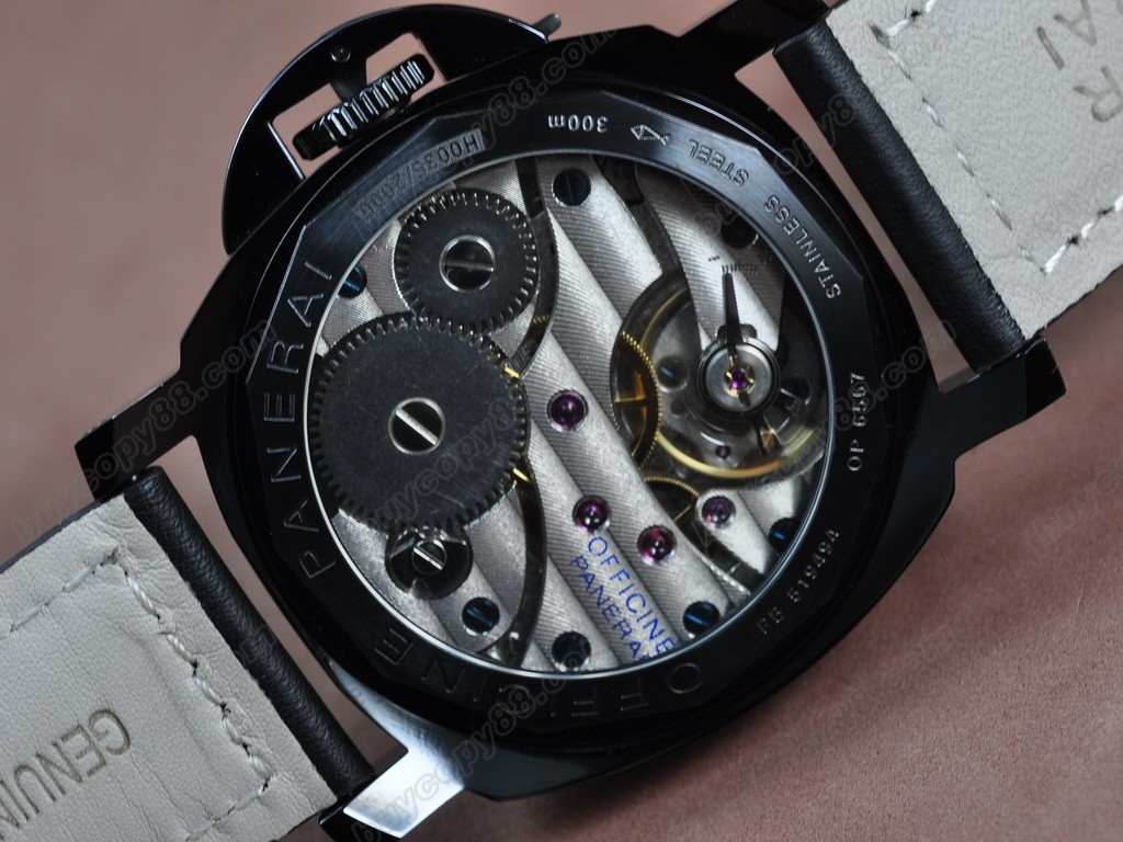 沛納海【男性用】Luminor Marina 44mm SS/LE Black dial A-6497 手上鏈搭載4