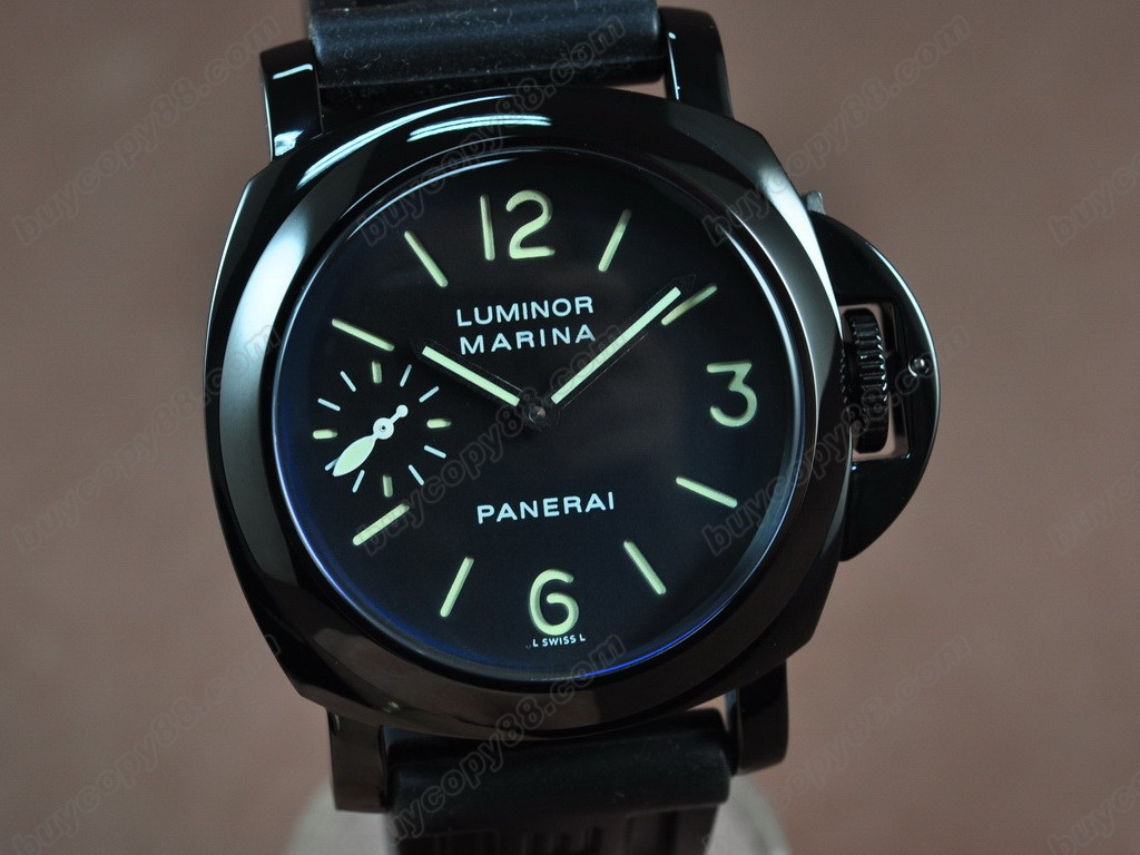 沛納海【男性用】Luminor Marina 44mm SS/LE Black dial A-6497 手上鏈搭載1