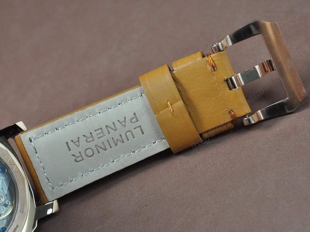 沛納海【男性用】 Luminor Marina  44mm RG/LE Black Dial手上鏈搭載0