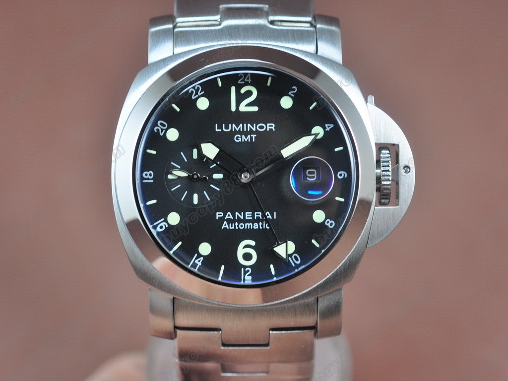 沛納海【男性用】 Luminor GMT SS/LE Black 44mm Asian自動機芯搭載1