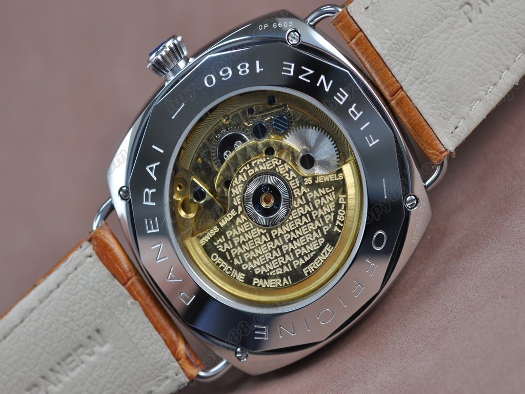 沛納海【男性用】 Luminor 8Day 44mm SS/LE Black Dial Asian自動機芯搭載3