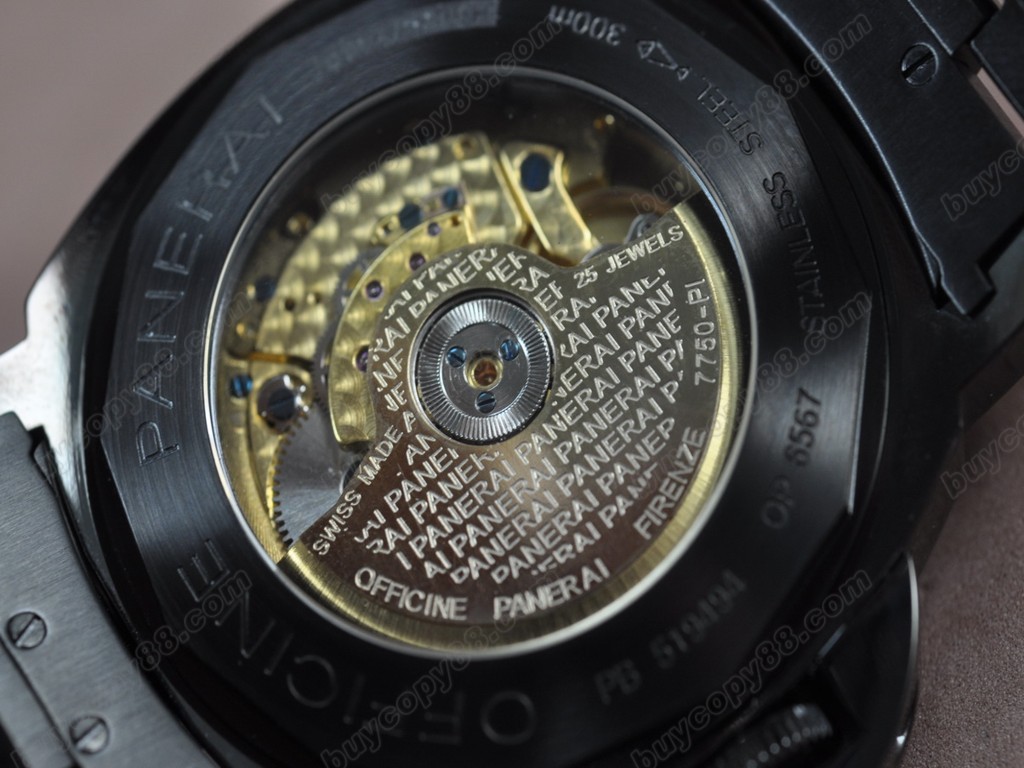 沛納海【男性用】 Luminor Marina 44mm Full PVD Black dial 自動機芯搭載0