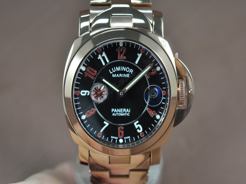 沛納海【男性用】 Luminor Marina 44mm Full PVD Black dial自動機芯搭載4