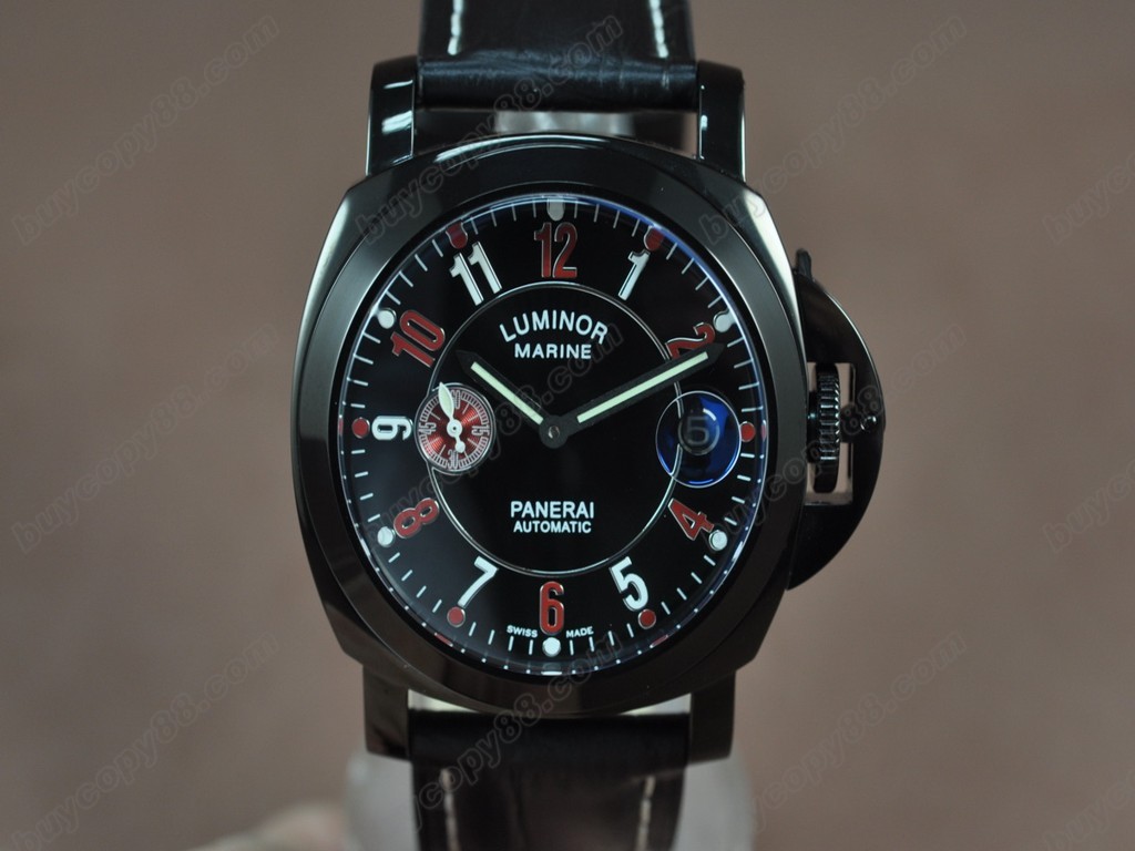 沛納海【男性用】 Luminor Marina 44mm Full PVD Black dial 自動機芯搭載7