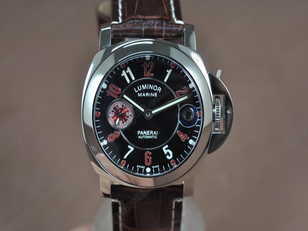 沛納海【男性用】 Luminor Marina 44mm SS/SS Black dial Asian 自動機芯搭載7