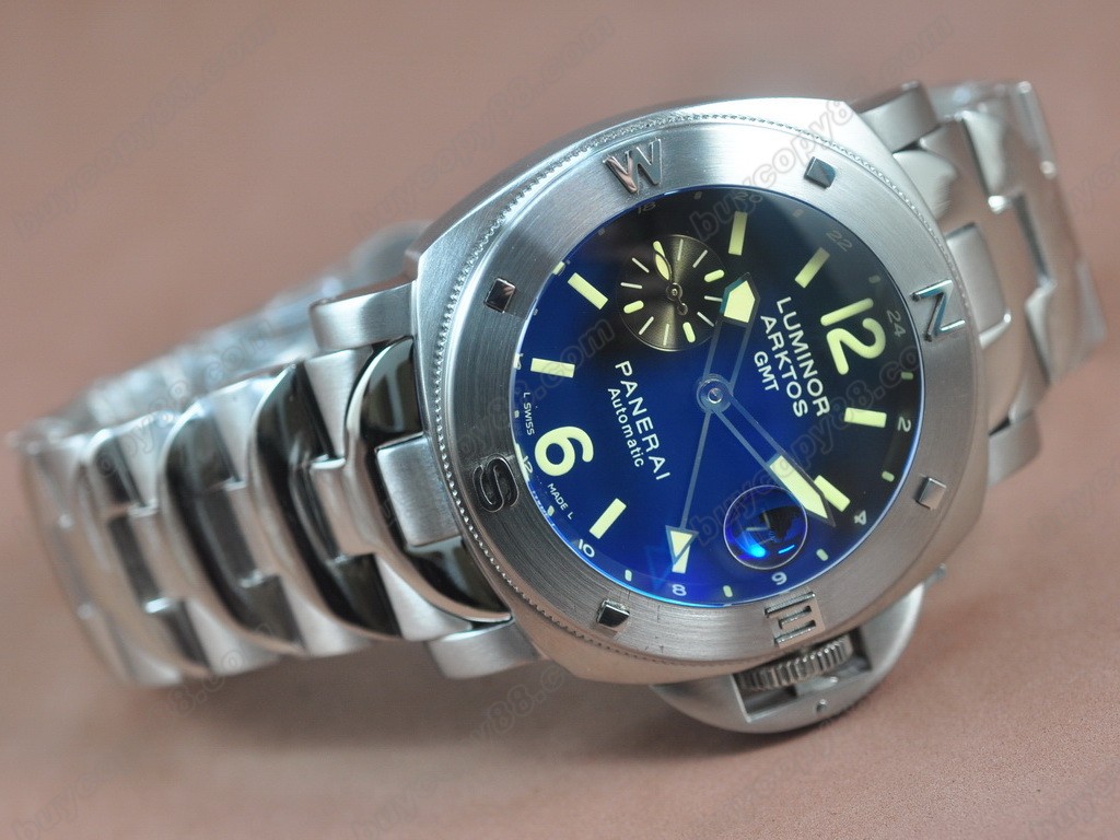 沛納海【男性用】Luminor Arktos GMT SS/SS Blue Asian 自動機芯搭載2