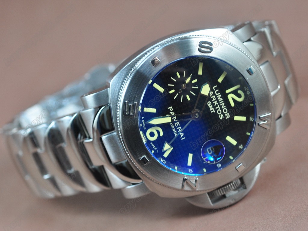 沛納海【男性用】Luminor Arktos GMT SS/SS Black Asian 自動機芯搭載4