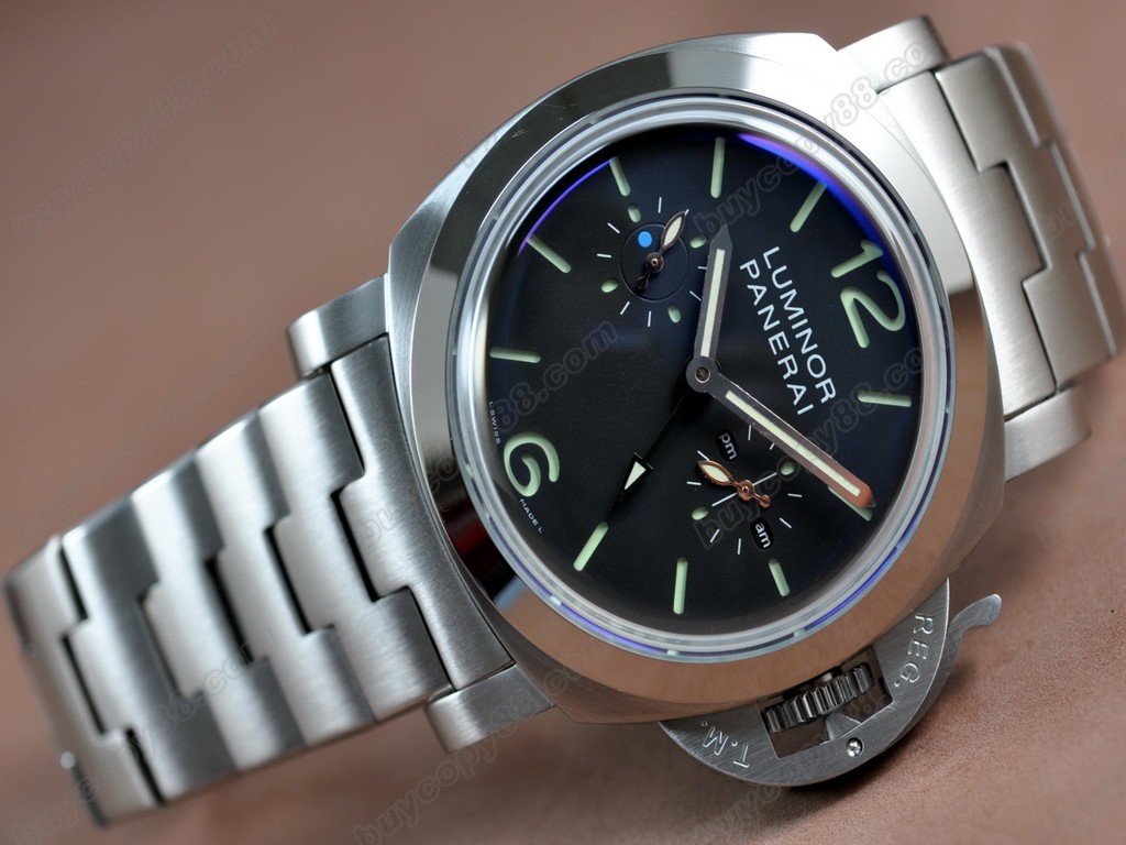 沛納海【男性用】 Luminor GMT Black 44mm Asian自動機芯搭載4